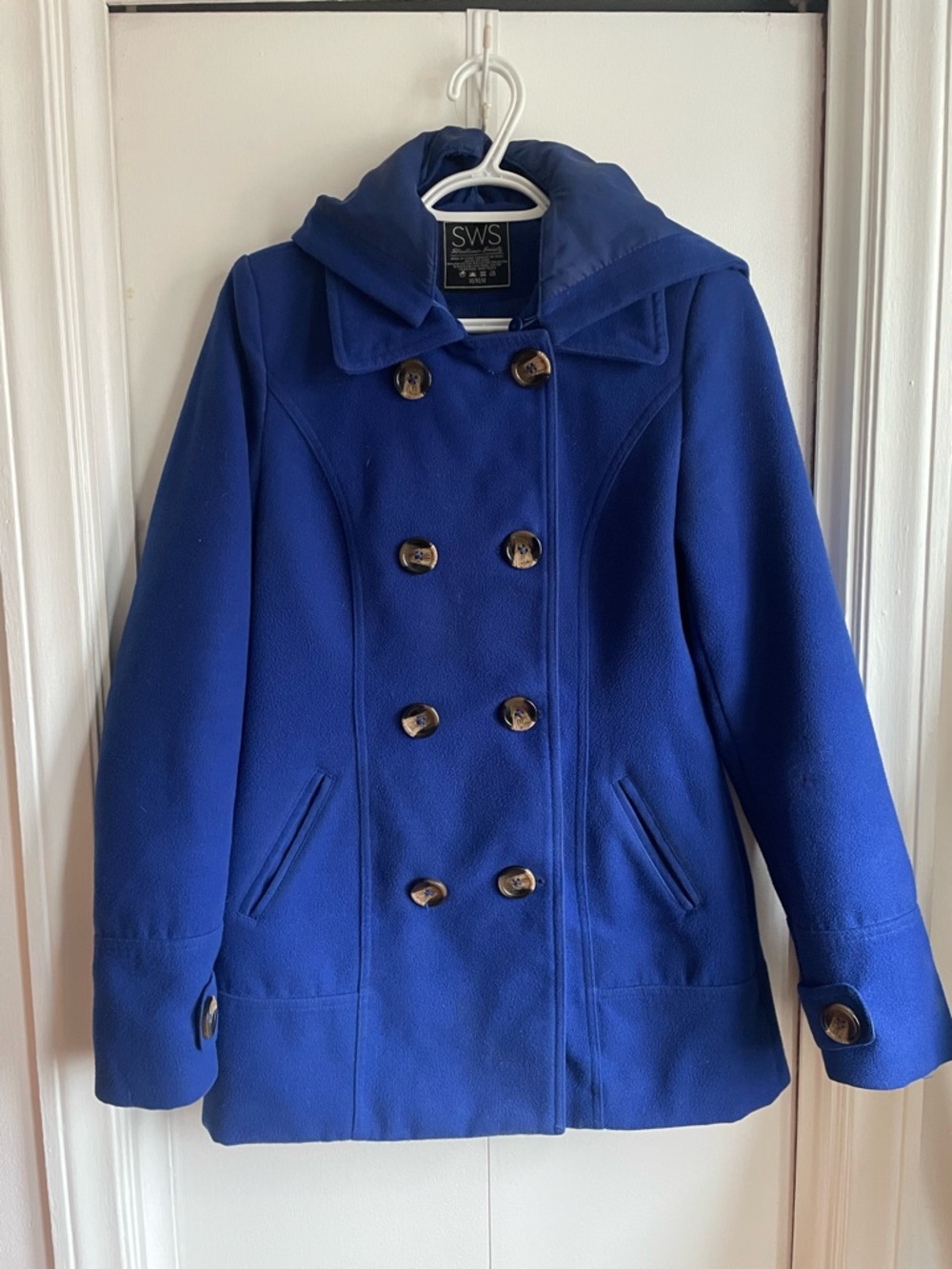 Streetwear Society Royal Blue Coat with Hood